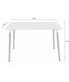 Stół ADRIA 120cm x 80cm - biały