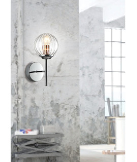 BEST LAMPA KINKIET 1X40W E14 CHROM+MIEDŹ