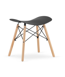 Taboret KORFU - czarny x 3