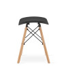 Taboret KORFU - czarny x 3
