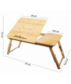 Stolik pod laptopa bambus L x 10