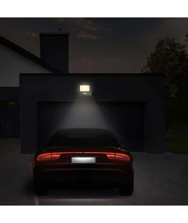 Projektor LED V-TAC 50W SAMSUNG CHIP Czujnik Ruchu Czarny Z MUFĄ VT-158S 4000K 4000lm 5 Lat Gwarancji