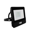 Projektor LED V-TAC 20W SAMSUNG CHIP Czujnik Ruchu Czarny Przewód 1M VT-128S-1 4000K 1510lm 5 Lat Gwarancji
