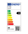 Projektor LED V-TAC 30W G8 Czarny 185Lm/W EVOLUTION VT-30185 6400K 4720lm 5 Lat Gwarancji