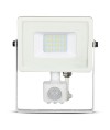 Projektor LED V-TAC 20W SAMSUNG CHIP Czujnik Ruchu Funkcja Cut-OFF Biały VT-20-S 3000K 1600lm 5 Lat Gwarancji