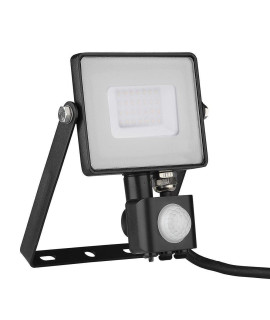 Projektor LED V-TAC 30W SAMSUNG CHIP Czujnik Ruchu Funkcja Cut-OFF Czarny VT-30-S 6400K 2400lm 5 Lat Gwarancji