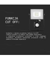 Projektor LED V-TAC 50W SAMSUNG CHIP Czujnik Ruchu Funkcja Cut-OFF Biały VT-50-S 6400K 4000lm 5 Lat Gwarancji