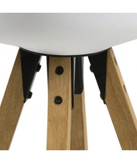 Stołek barowy Dima biały wood