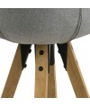 Stołek barowy Dima Melange grey/wood