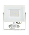 Projektor LED V-TAC 50W SAMSUNG CHIP Czujnik Ruchu Funkcja Cut-OFF Biały VT-50-S 6400K 4000lm 5 Lat Gwarancji